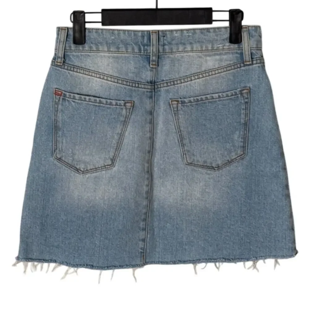 BDG Urban‎ Outfitters Denim Mini Skirt Raw Hem Light Wash Size S